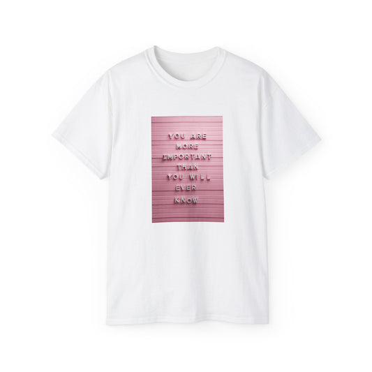 Inspirational Quote Unisex Tee, Positive Affirmation Shirt, Gift for Friend, Motivational T-Shirt, Self-Care Apparel