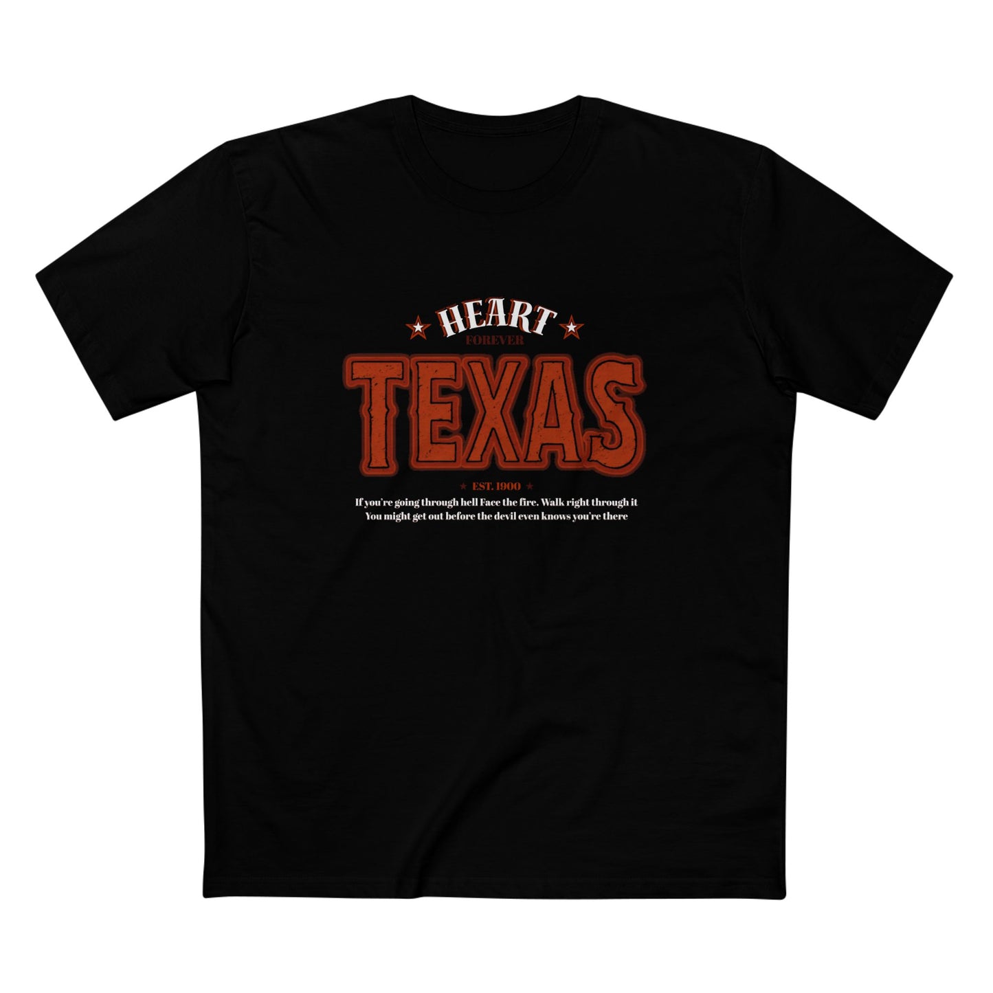 Texas Heart Staple Tee, Texas T-Shirt, Vintage Style Tee, Gift for Texans, Casual Wear, State Pride Apparel