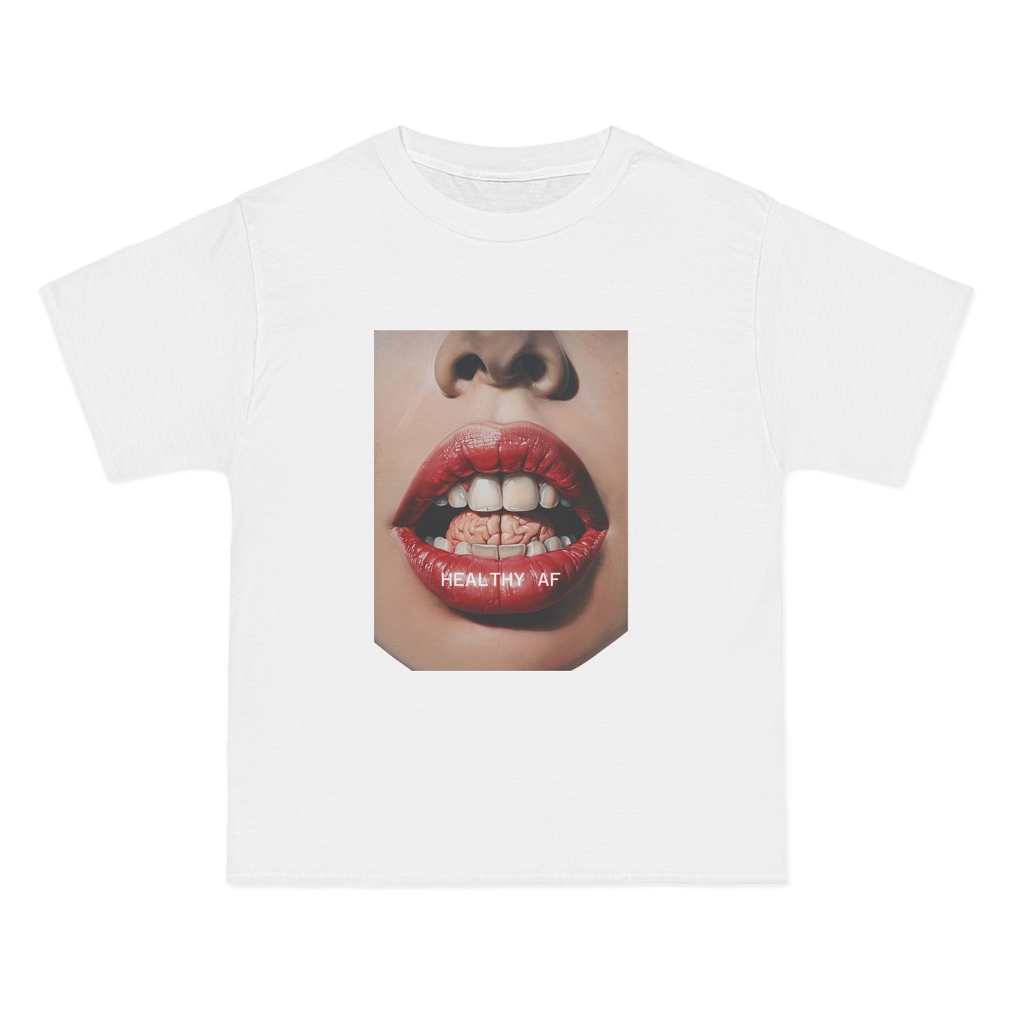 Health AF Feeding Brains, Trendy Graphic Shirt, Statement Tee, Gift for Health Enthusiasts, Casual Wear, Summer Top