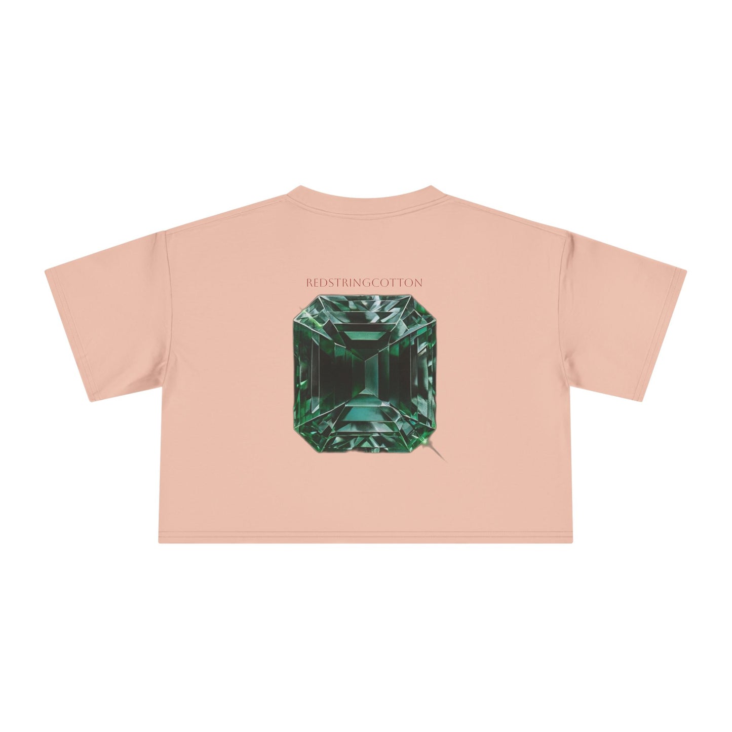 Women's Crop Top Tee Emerald Diamond Collection