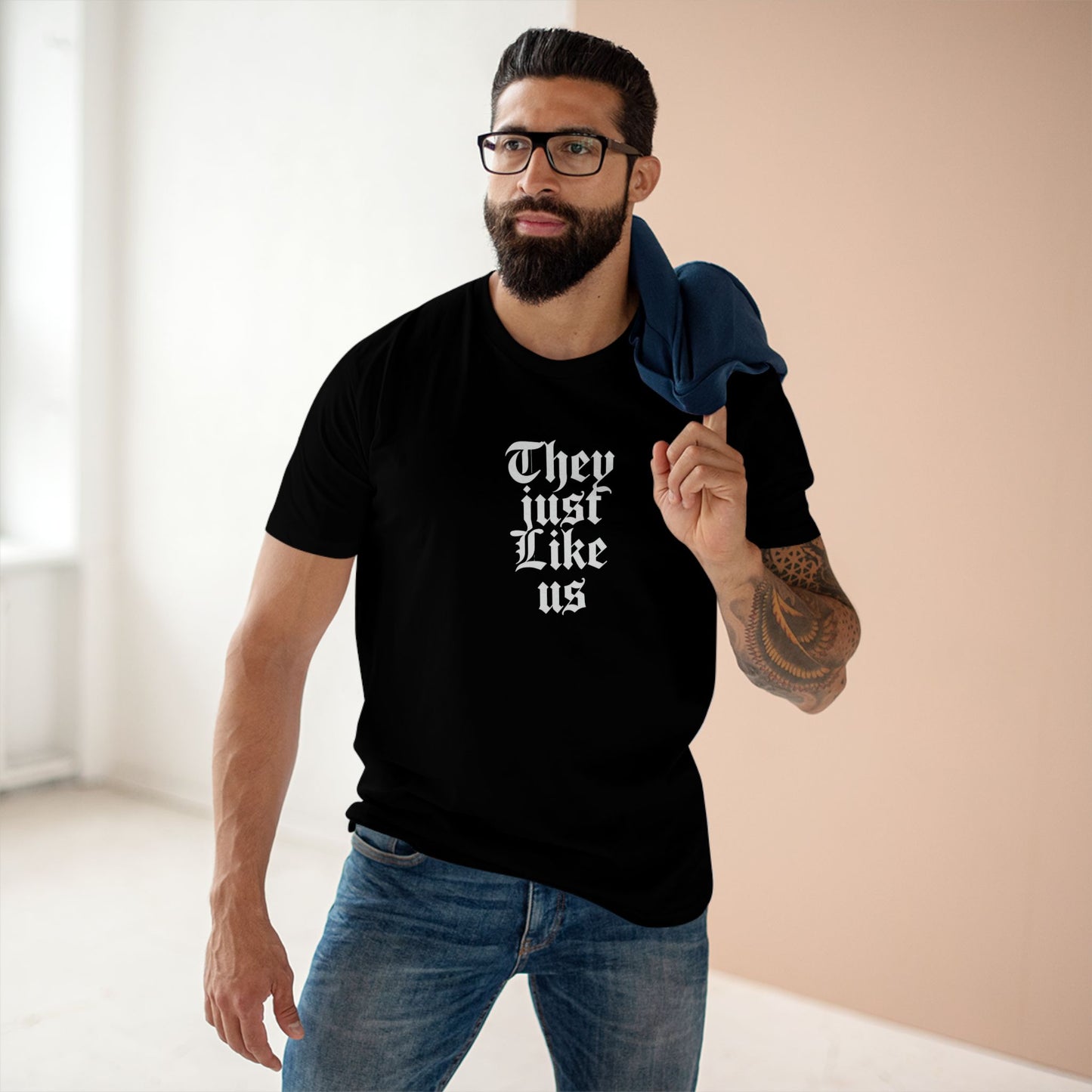 Graphic Tee - They Just Like Us, Casual Wear, Unique Gift, Trendy T-Shirt, Funny Quote Shirt, Everyday Comfort