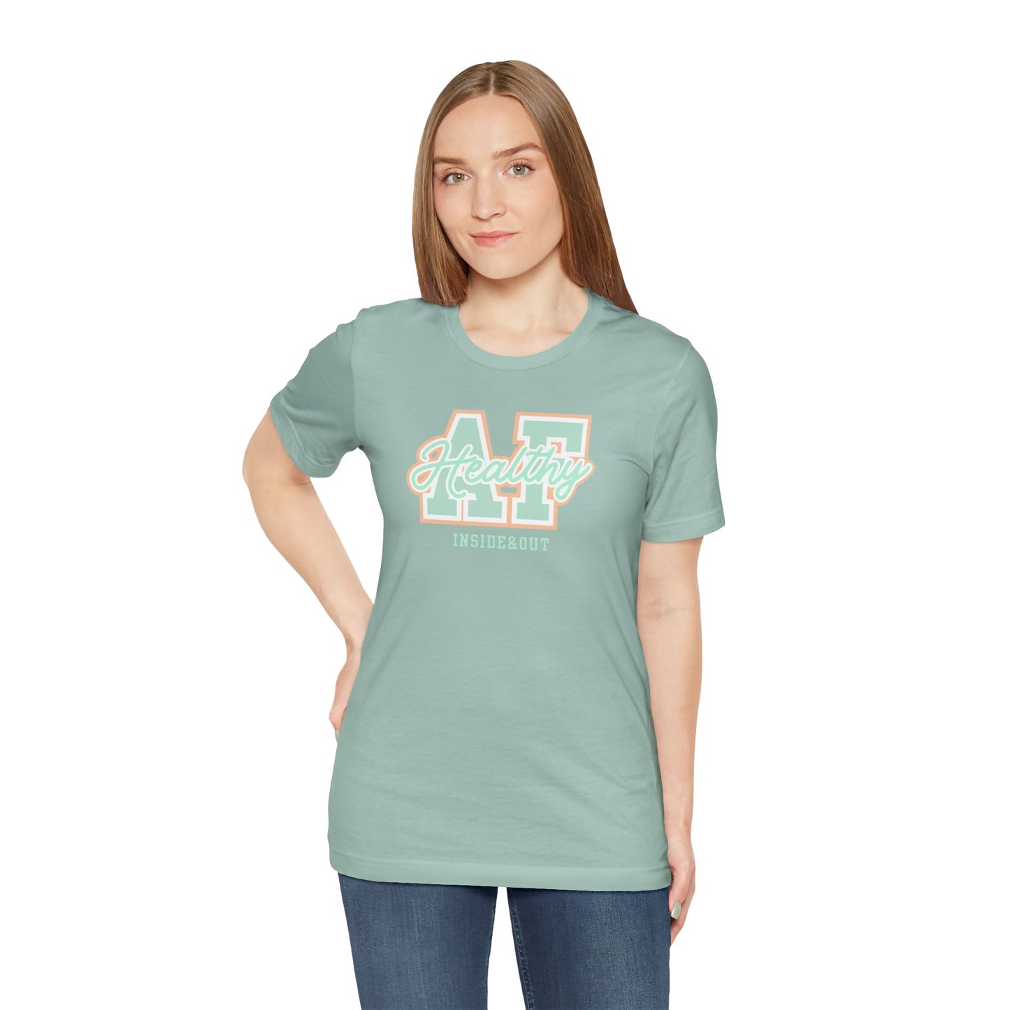 Health AF Unisex Tee - Motivational Shirt for Wellness, Self-Care Gift, Casual Wear, Fitness Enthusiast, Affirmation Apparel