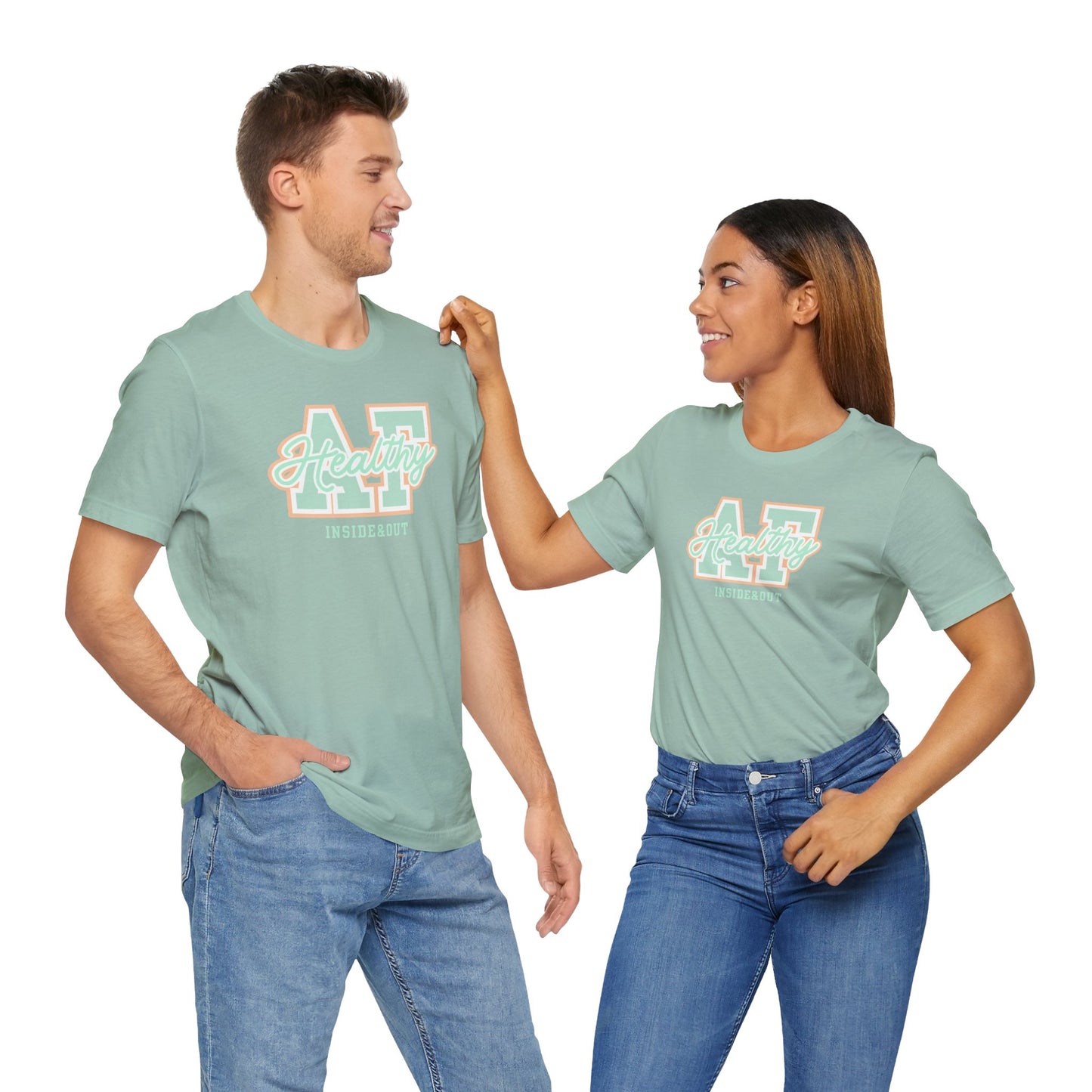 Health AF Unisex Tee - Motivational Shirt for Wellness, Self-Care Gift, Casual Wear, Fitness Enthusiast, Affirmation Apparel