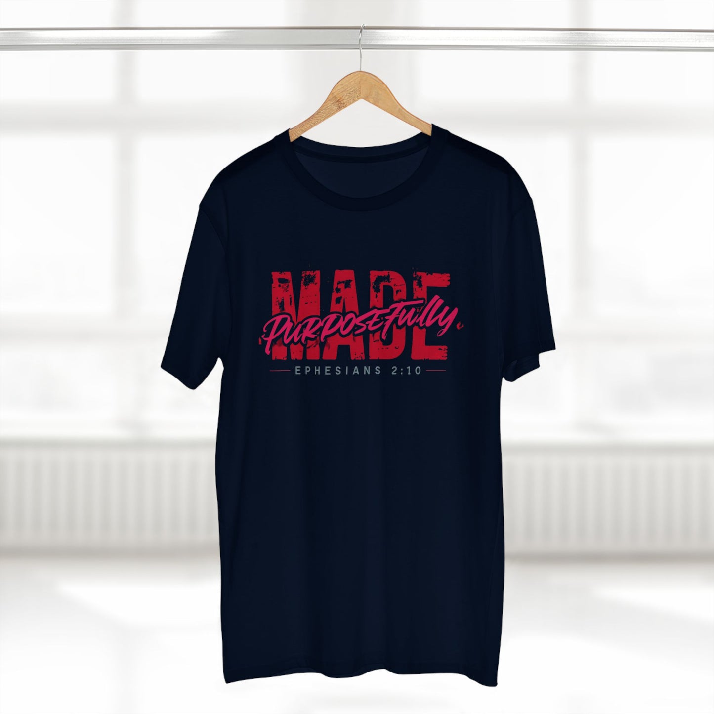 Purposeful Made Tee - Inspirational Black T-Shirt, Faith-Based Fashion, Meaningful Gift, Casual Wear, Everyday Essentials